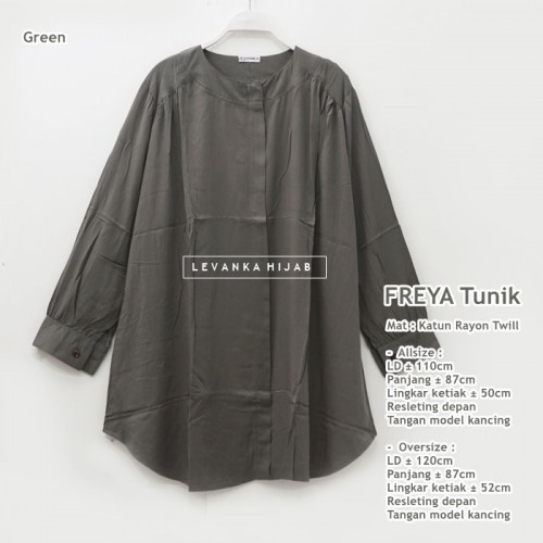 Freya-008 Atasan Tunik Katun Rayon Twill